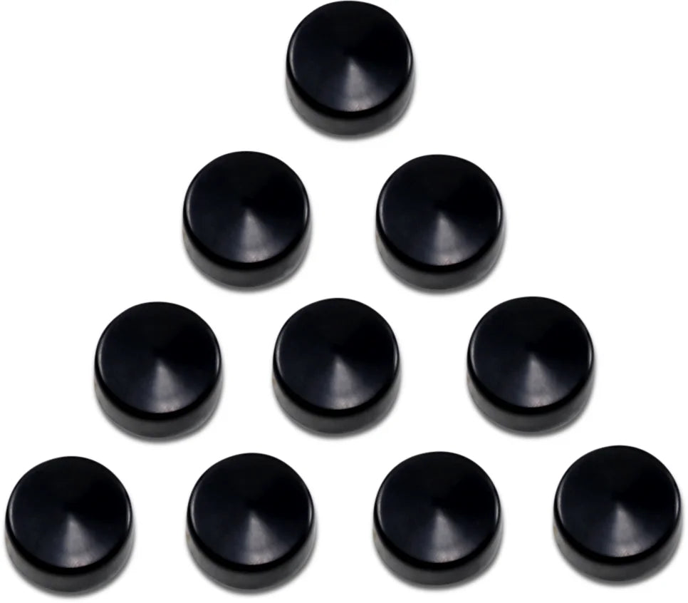 Bolt Covers - Hex - 9/16" - Black - 10 Pack DragSpecialties 352087 - Main Product View