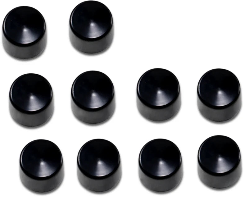 Bolt Covers - Hex - Deep - 9/16" - Black - 10 Pack DragSpecialties 352089 - Main Product View