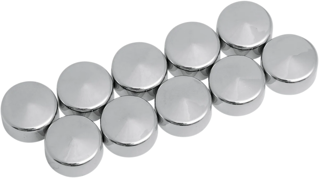 Bolt Covers - Hex - Deep - 9/16" - Chrome - 10 Pack DragSpecialties 352057 - Main Product View