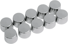 Load image into Gallery viewer, Bolt Covers - Hex - Deep - Shouldered - 5/16" - Chrome - 10 Pack DragSpecialties 352051 - Main Product View