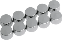 Load image into Gallery viewer, Bolt Covers - Hex - Shouldered - 5/16" - Chrome - 10 Pack DragSpecialties 352050 - Main Product View