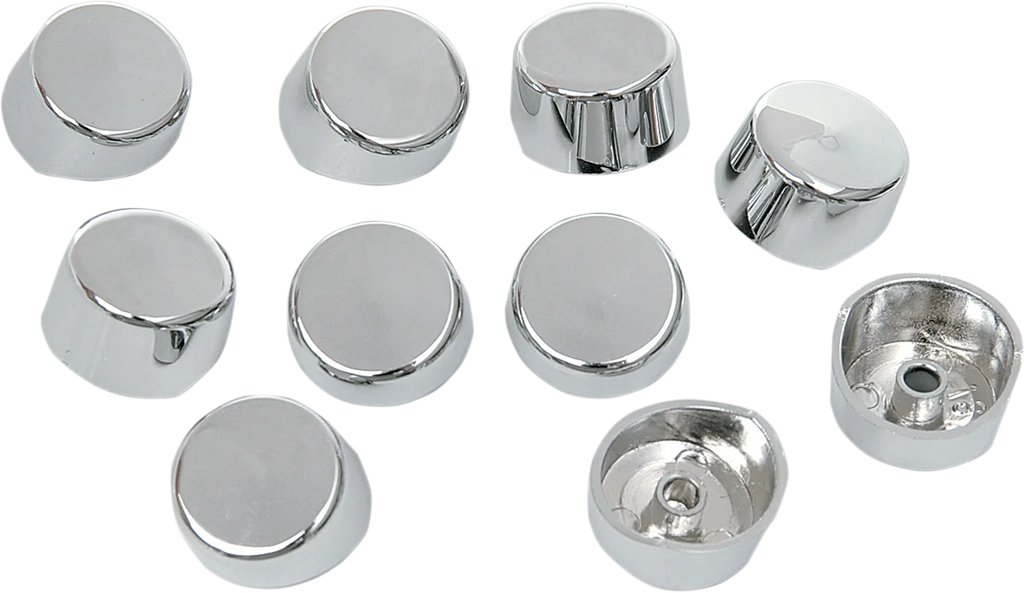 Bolt Covers - Hex - Side Cut - 5/16" - Chrome - 10 Pack DragSpecialties 352047 - Main Product View