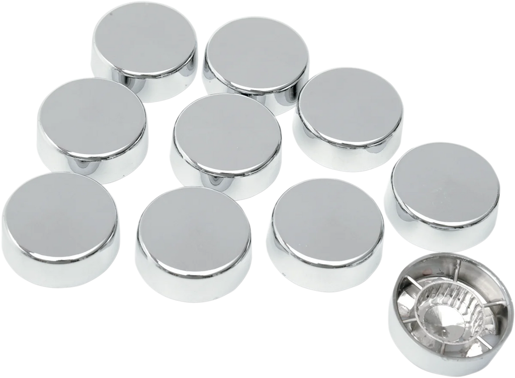Bolt Covers with Washers - Hex - 5/8" - Chrome - 10 Pack DragSpecialties 352053 - Main Product View