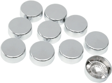 Load image into Gallery viewer, Bolt Covers with Washers - Hex - 5/8" - Chrome - 10 Pack DragSpecialties 352053 - Main Product View