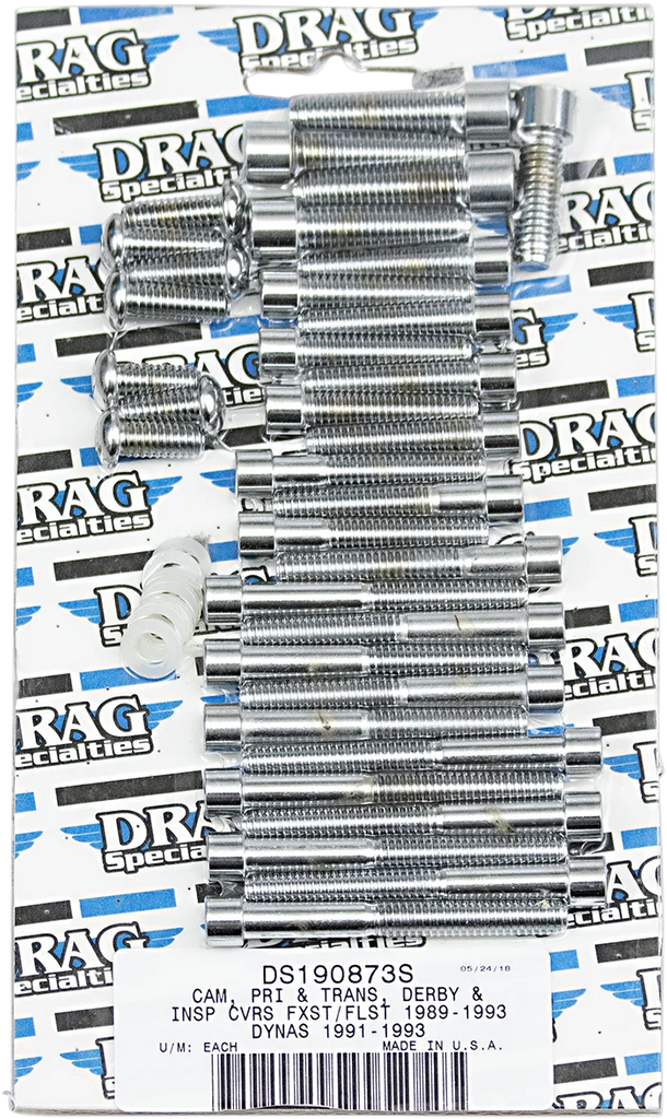 Bolt Kit - Camshaft Primary/Transmission - Socket-Head DragSpecialties MK197 - Back View