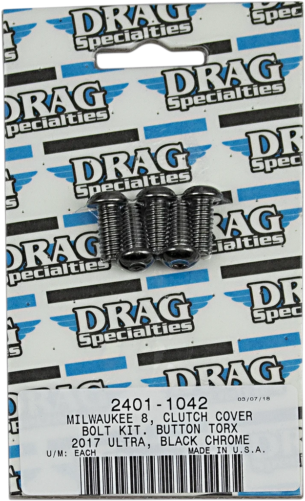 Bolt Kit - Clutch - Torx® - Black/Chrome DragSpecialties MK788BK - Main Product View