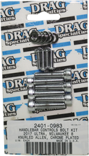 Load image into Gallery viewer, Bolt Kit - Handlebar Control - Chrome - Knurled - M8 DragSpecialties MK784 - Main Product View
