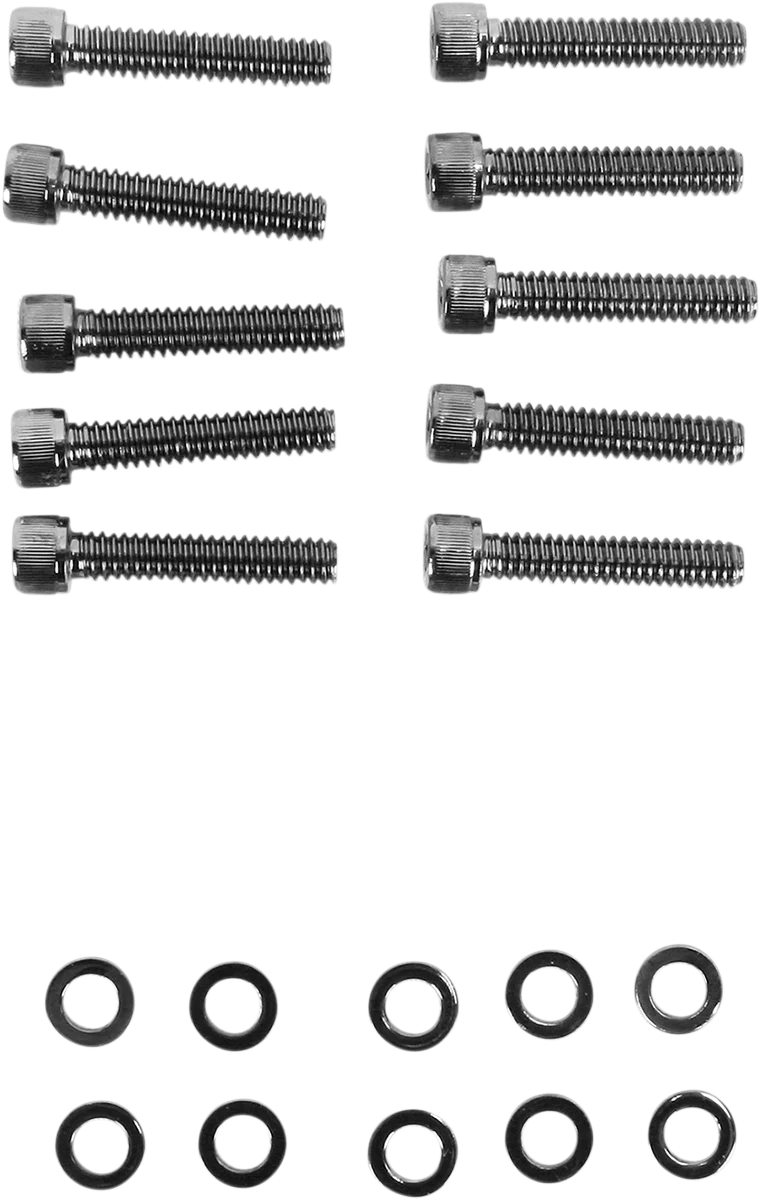 Bolt Kit - Knurled - Camshaft Cover DragSpecialties MK373BK - Side View