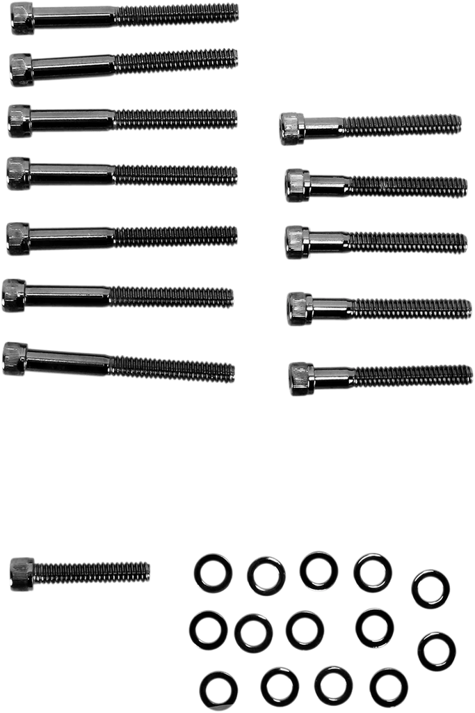 Bolt Kit - Knurled - Camshaft Cover DragSpecialties MK687BK - Side View
