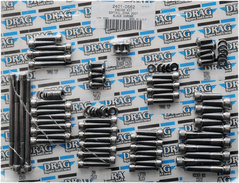 Bolt Kit - Knurled - Motor DragSpecialties MK699BK - Main Product View