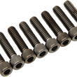 Load image into Gallery viewer, Bolt Kit - Lifter - Black/Chrome - Knurled - M8 DragSpecialties MK776BK - Main Product View