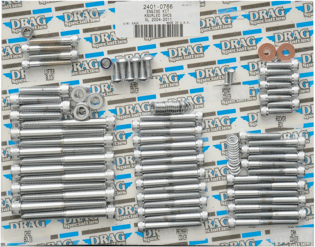Bolt Kit - Motor - Knurled - XL DragSpecialties MK694 - Main Product View