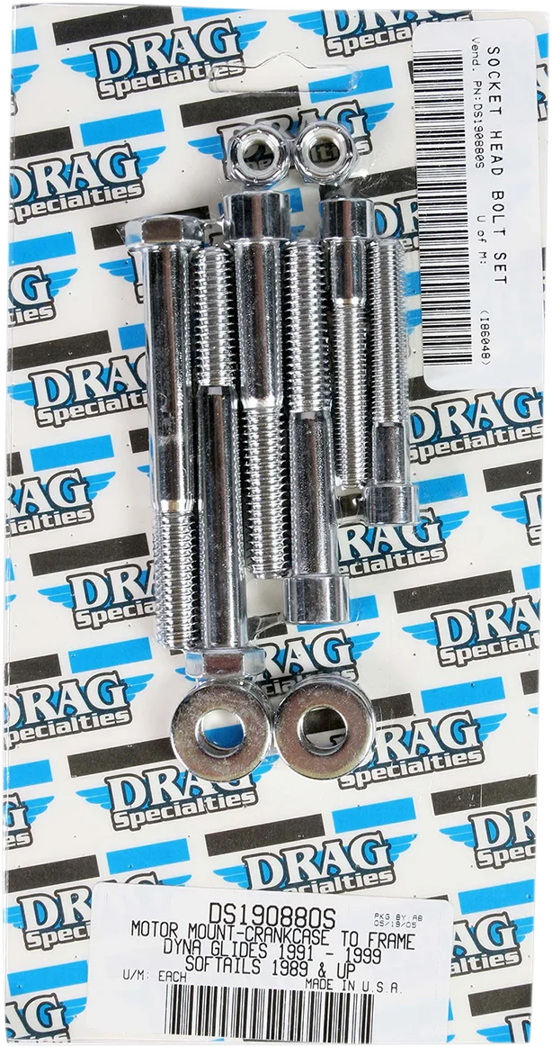 Bolt Kit - Motor Mount - Knurled DragSpecialties MK267 - Installation View