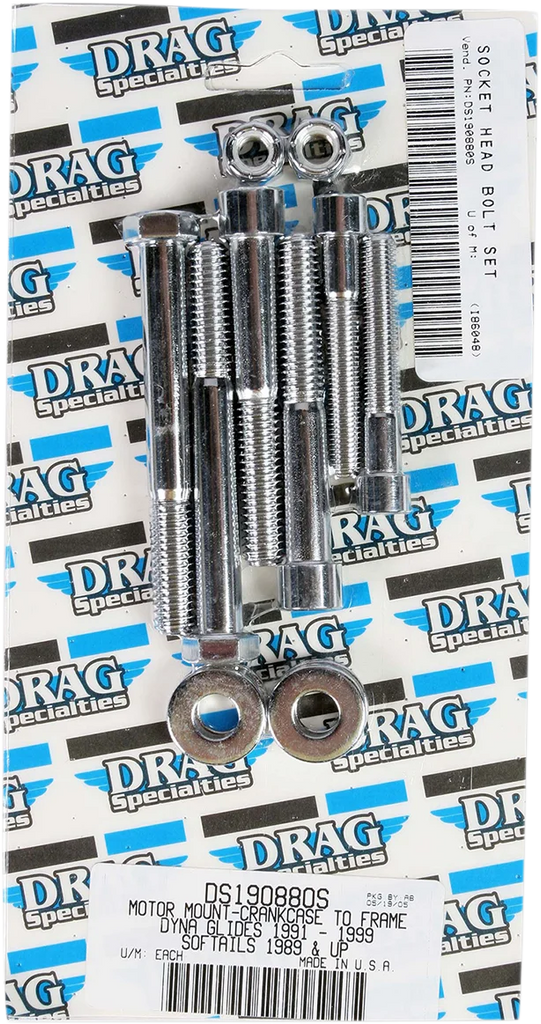 Bolt Kit - Motor Mount - Knurled DragSpecialties MK267 - Installation View