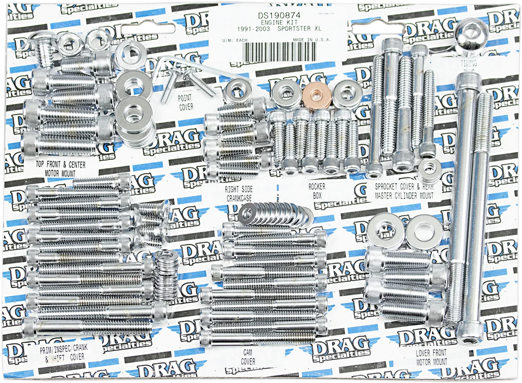 Bolt Kit - Motor - Socket-Head - XL DragSpecialties MK244 - Main Product View