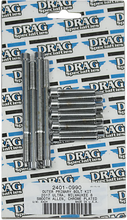 Load image into Gallery viewer, Bolt Kit - Outer Primary - Chrome - Smooth - M8 DragSpecialties MK787S - Main Product View