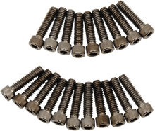 Load image into Gallery viewer, Bolt Kit - Rocker - Black/Chrome - Knurled - M8 DragSpecialties MK777BK - Main Product View