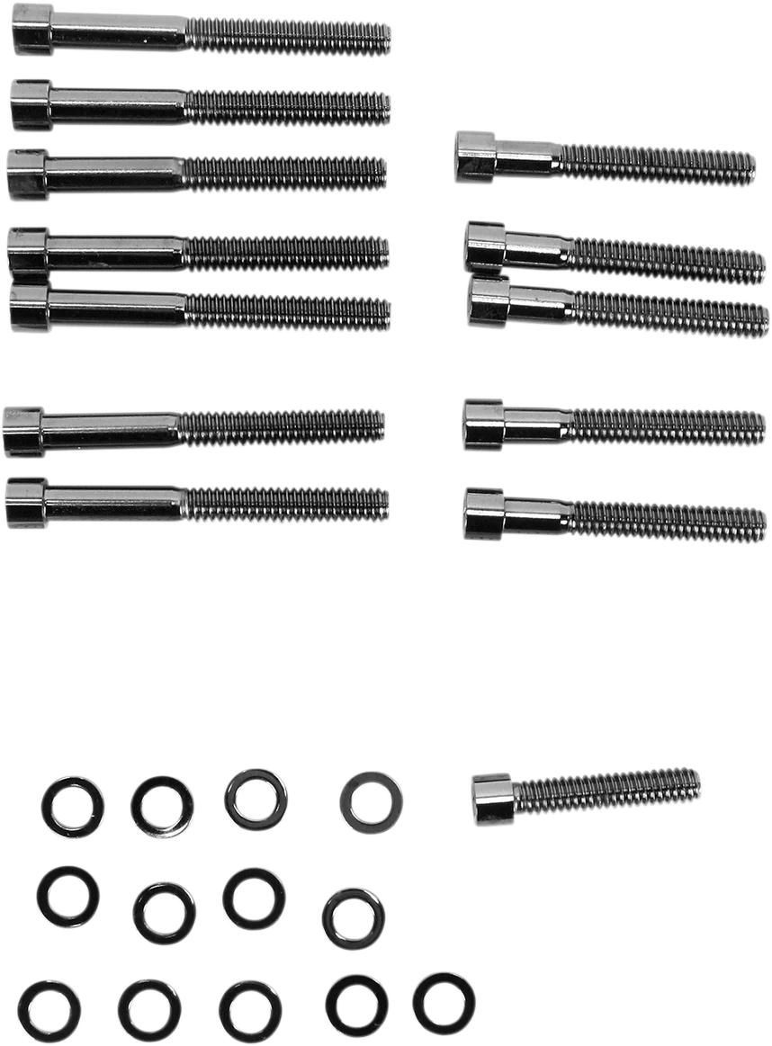Bolt Kit - Smooth - Camshaft Cover DragSpecialties MK687SBK - Side View