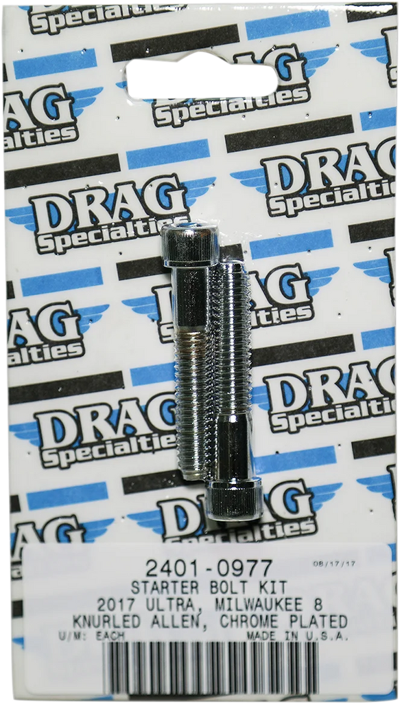 Bolt Kit - Starter Chrome - Knurled - M8 DragSpecialties MK781 - Main Product View