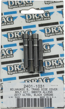 Load image into Gallery viewer, Bolt Kit - Transmission Cover - Black/Chrome - Smooth - M8 DragSpecialties MK782SBK - Main Product View