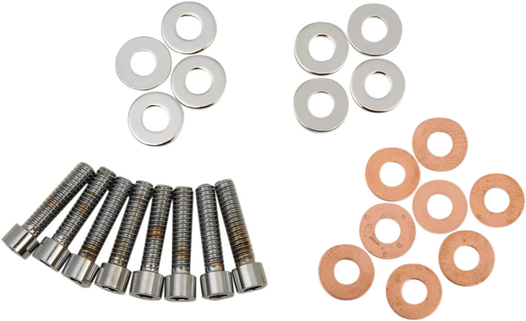 Bolt Set with Washers - Rocker Box - Socket-Head DragSpecialties MK123 - Back View