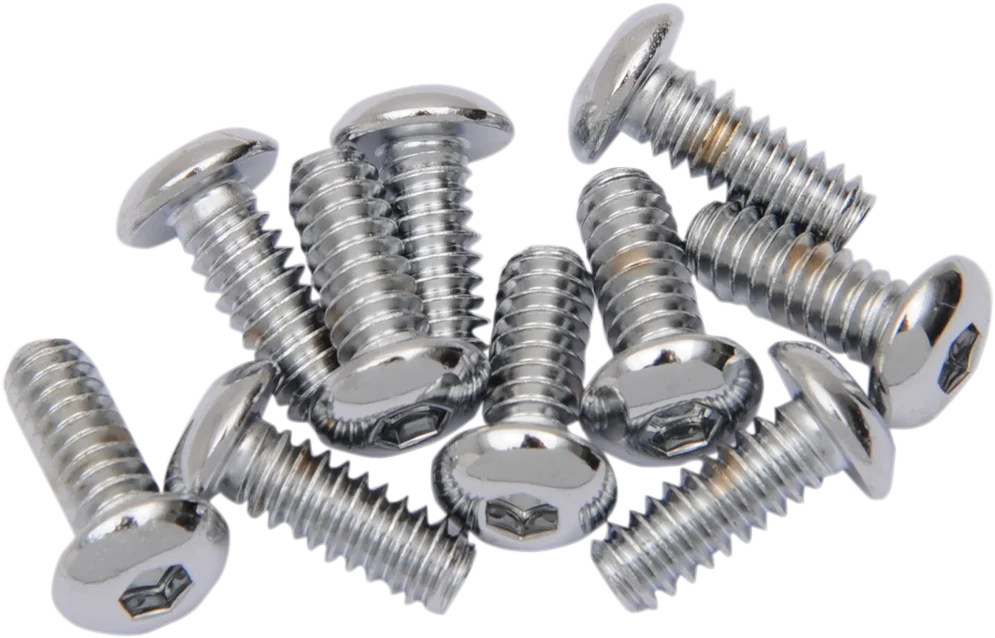 Bolts - Button Head/Replacement - #10-24 x 1/2" - 10 Pack DragSpecialties MPB394 - Main Product View
