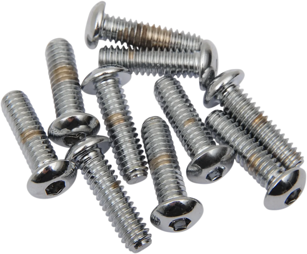 Bolts - Button Head/Replacement - 1/4"-20 x 5/8" - 10 Pack DragSpecialties MPB265 - Main Product View