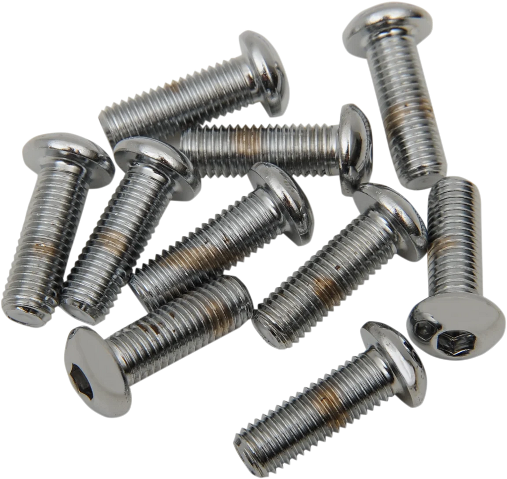 Bolts - Button Head/Replacement - 1/4"-28 x 3/4" - 10 Pack DragSpecialties MPB420 - Main Product View
