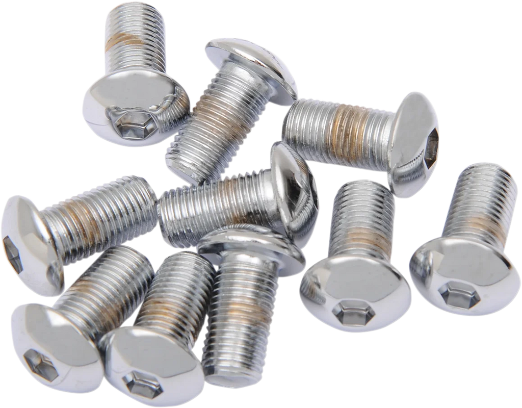 Bolts - Button Head/Replacement - 3/8"-24 x 1" - 10 Pack DragSpecialties MPB423 - Main Product View