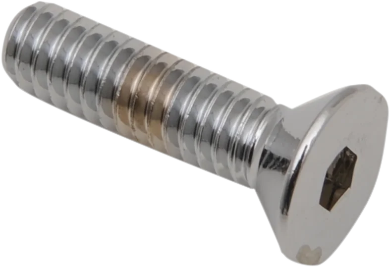 Bolts - Flat-Head - Chrome - 1/4"-20 x 1" DragSpecialties MPB367 - Side View