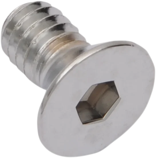 Bolts - Flat-Head - Chrome - 1/4"-20 x 5/8" DragSpecialties MPB575 - Side View