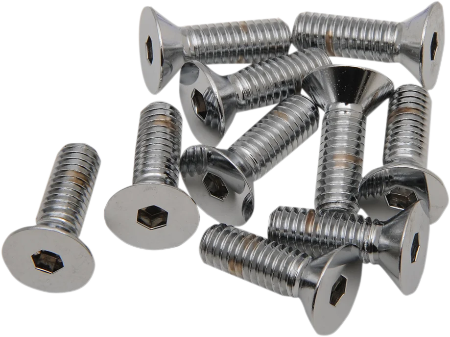 Bolts - Flat-Head - Chrome - 5/16-18 x 1" DragSpecialties MPB579 - Main Product View
