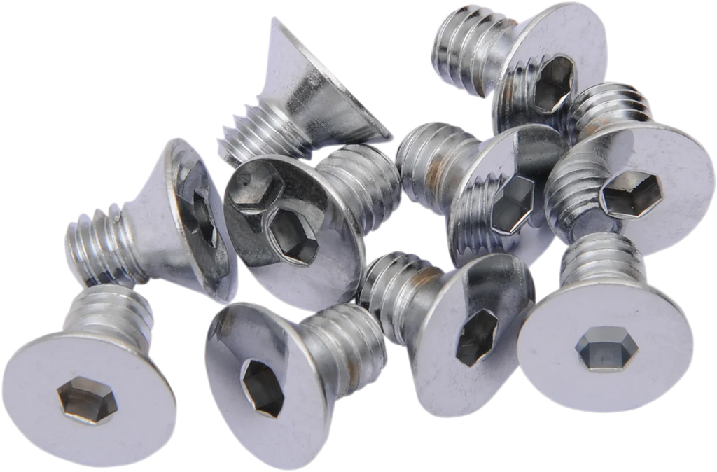 Bolts - Flat-Head - Chrome - 5/16"-18 x 1/2" DragSpecialties MPB576 - Main Product View