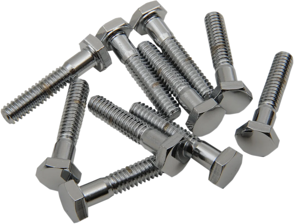 Bolts - Hex-Head - Chrome - 1/4"-20 x 1-1/4" DragSpecialties MPB117 - Main Product View