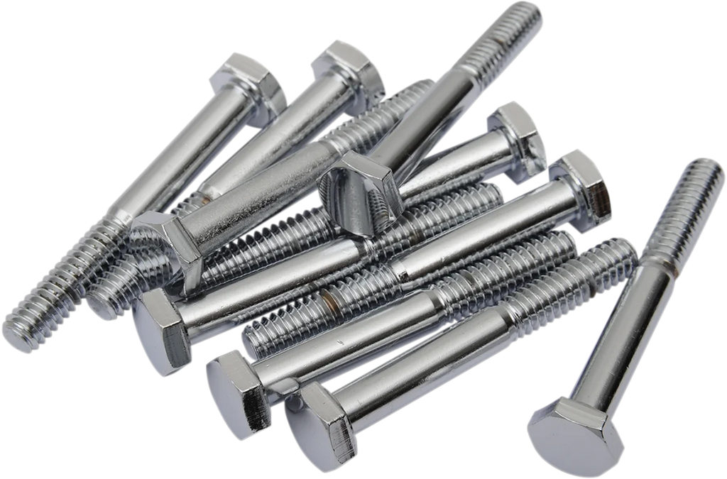 Bolts - Hex-Head - Chrome - 1/4"-20 x 1-3/4" DragSpecialties MPB119 - Main Product View