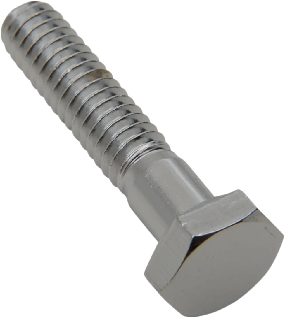 Bolts - Hex-Head - Chrome - 1/4"-20 x 1" DragSpecialties MPB116 - Side View