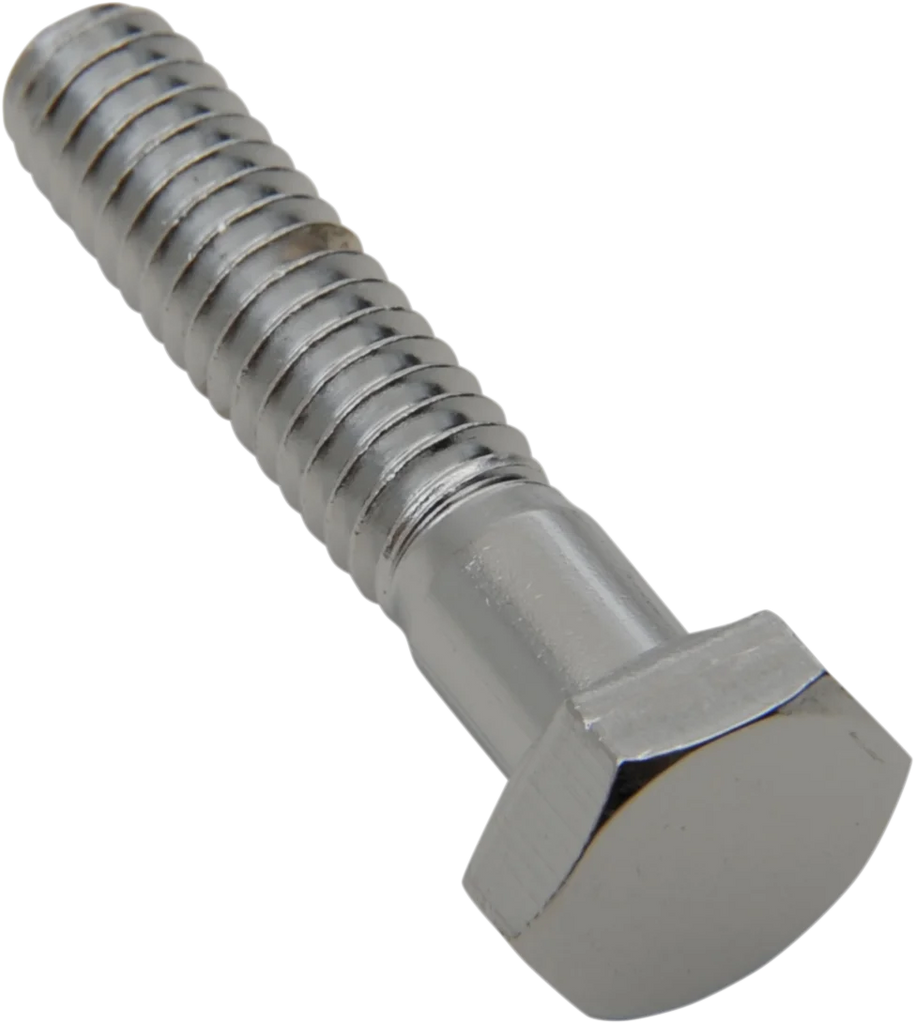 Bolts - Hex-Head - Chrome - 1/4"-20 x 1" DragSpecialties MPB116 - Side View