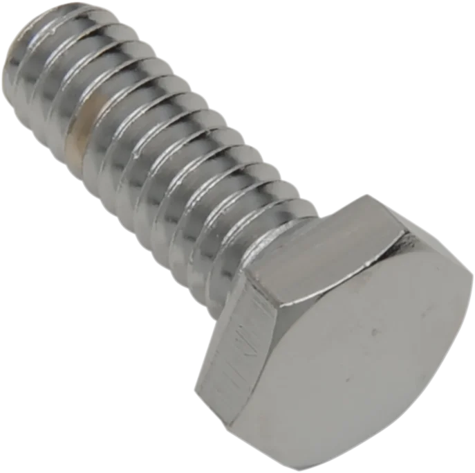 Bolts - Hex-Head - Chrome - 1/4"-20 x 3/4" DragSpecialties MPB114 - Side View