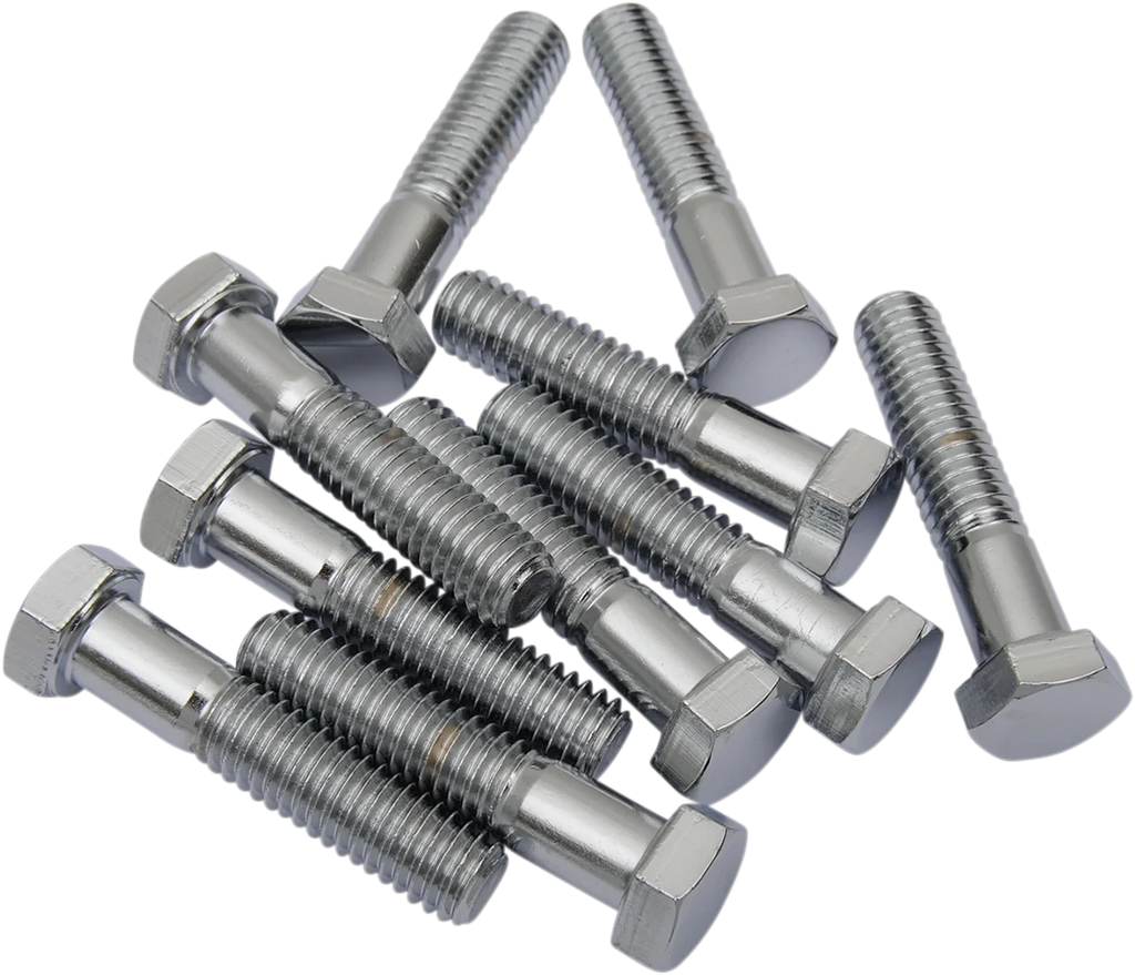 Bolts - Hex-Head - Chrome - 3/8"-16 x 1-1/2" DragSpecialties MPB134 - Main Product View