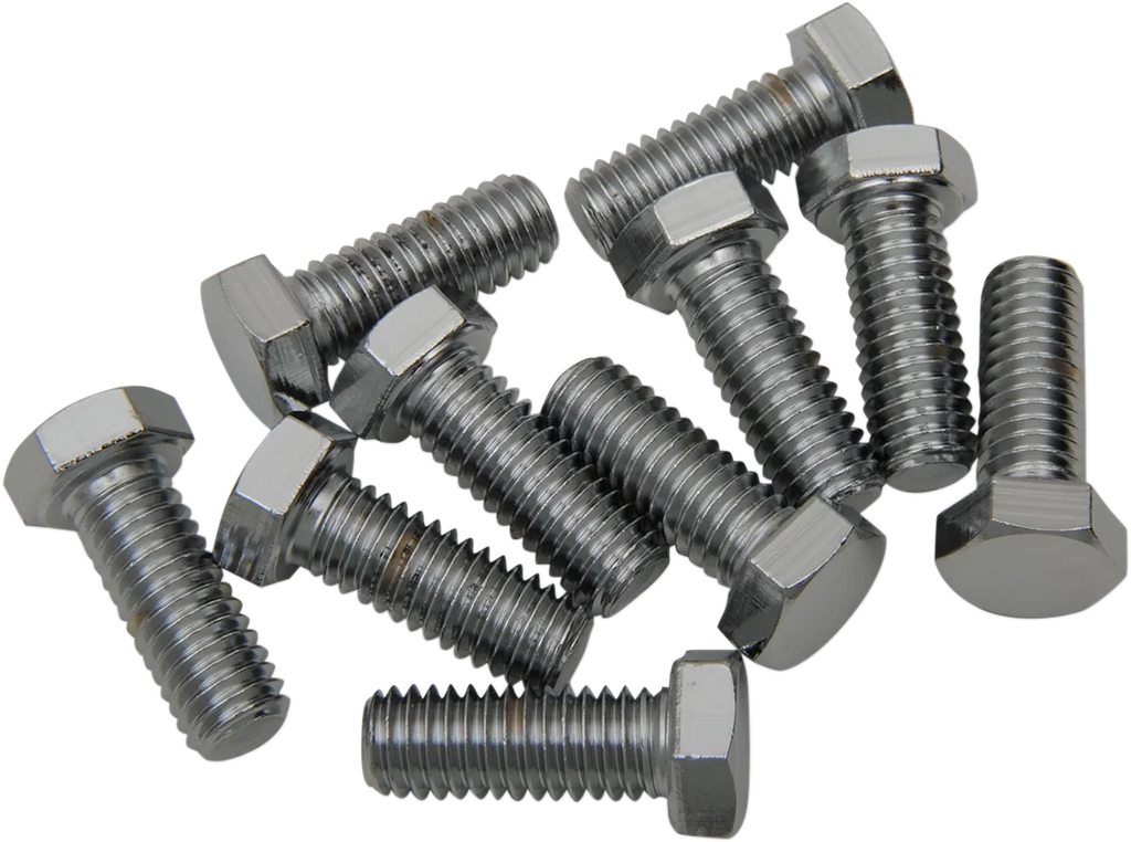 Bolts - Hex-Head - Chrome - 3/8"-16 x 1" DragSpecialties MPB132 - Main Product View