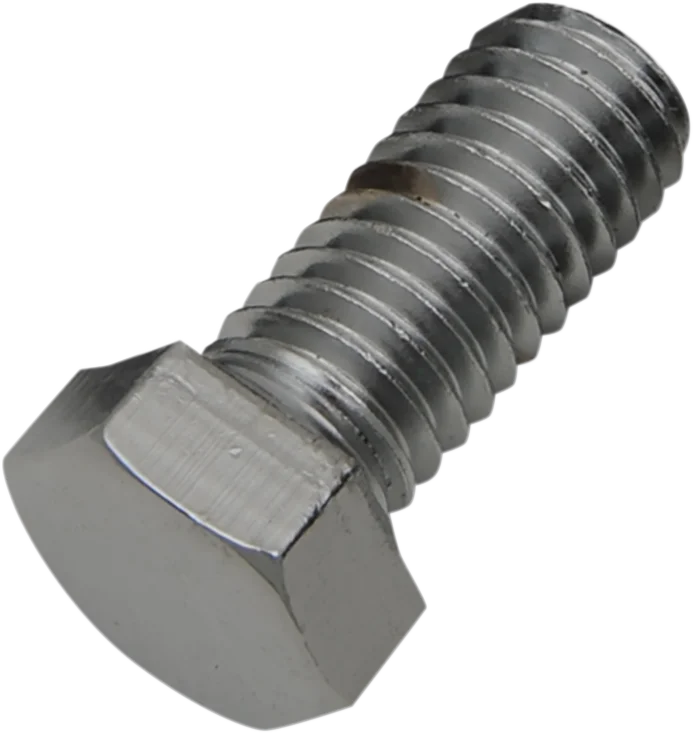 Bolts - Hex-Head - Chrome - 7/16"-14 x 1" DragSpecialties MPB668 - Side View