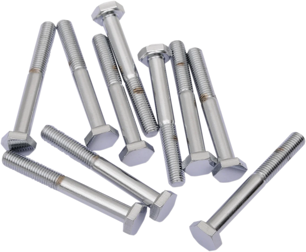 Bolts - Hex Head/Replacement - Fine Thread - 1/4"-28 x 2" - 10 Pack DragSpecialties MPB144 - Main Product View