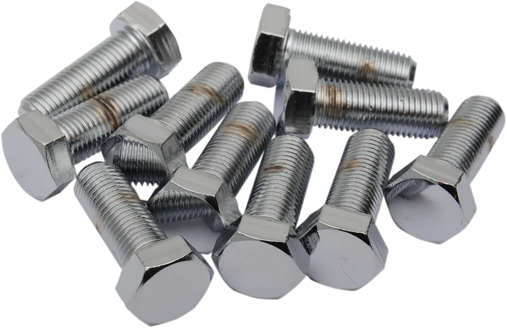 Bolts - Hex Head/Replacement - Fine Thread - 3/8"-24 x 1-1/4" - 10 Pack DragSpecialties MPB157 - Main Product View