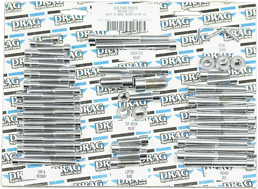 Bolts - Motor - Socket-Head - XL DragSpecialties MK101 - Back View