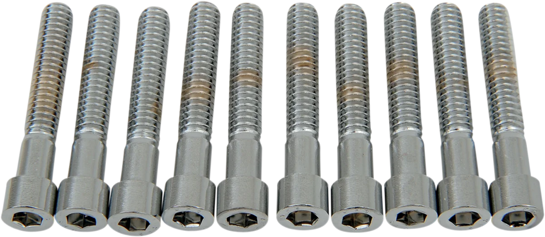 Bolts - Socket-Head - Knurled - 1/4-20 x 1-1/2" DragSpecialties MPB183 - Back View