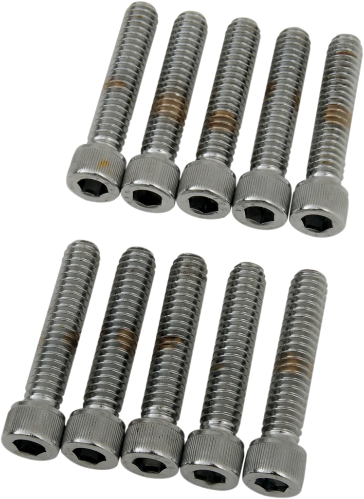 Bolts - Socket-Head - Knurled - 1/4-20 x 1-1/4" DragSpecialties MPB182 - Main Product View