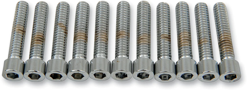 Bolts - Socket-Head - Knurled - 1/4-20 x 1-1/4" DragSpecialties MPB182 - Back View