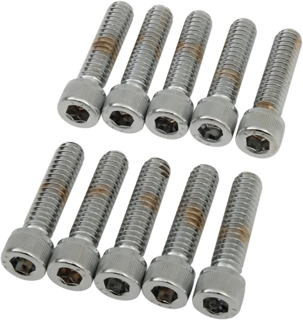 Bolts - Socket-Head - Knurled - 1/4-20 x 1" DragSpecialties MPB181 - Main Product View
