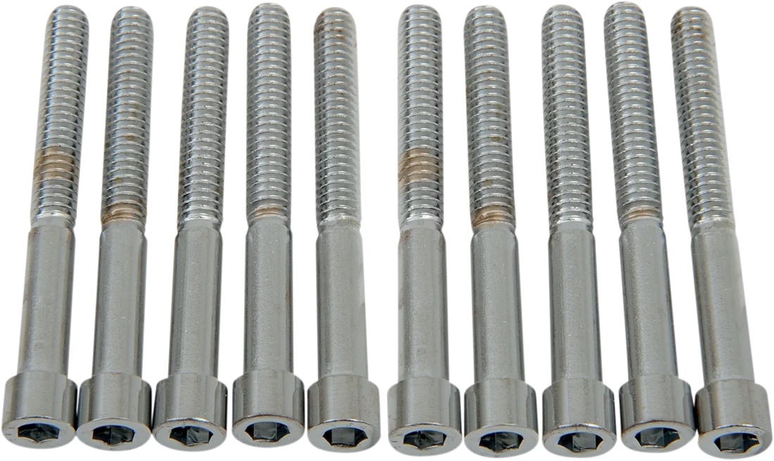 Bolts - Socket-Head - Knurled - 1/4-20 x 2-1/4" DragSpecialties MPB186 - Back View