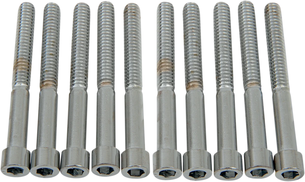 Bolts - Socket-Head - Knurled - 1/4-20 x 2-1/4" DragSpecialties MPB186 - Back View